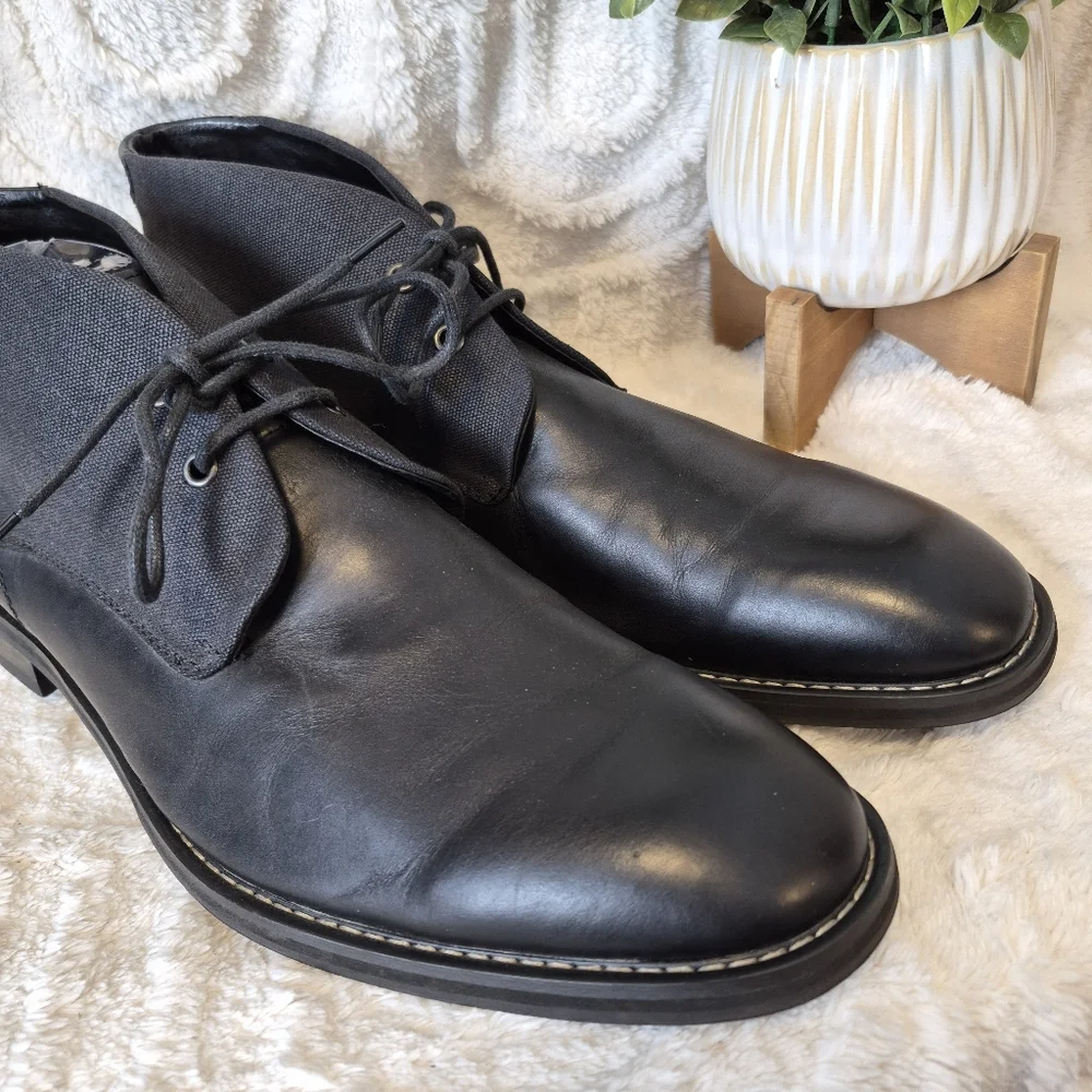 Joe’s Men's Chukka Boots Black Leather Lace Up Dressy Casual Size 13 Joe's Jeans